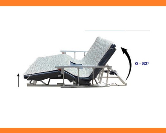 Nệm y tế nâng đầu - chân 2 động cơ Oromi Giường bệt